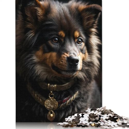 Hundepuzzle, Denksportaufgabe, rechteckiges Papierpuzzle für Erwachsene und Teenager, 1000 Teile (75 x 50 cm) von QBIREX