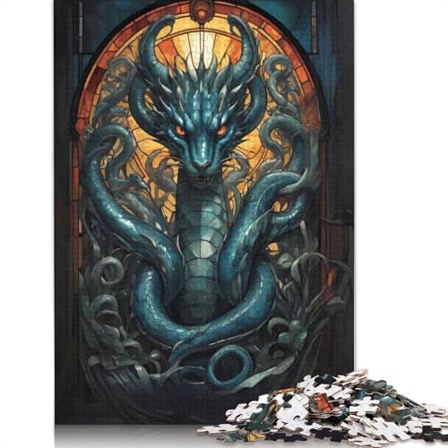 Hydrakopf-Mythentier-Puzzle für Erwachsene ab 18 Jahren, Upe-Lernspiele, Puzzle für Erwachsene und Kinder, 1000 Teile (75 x 50 cm) von QBIREX