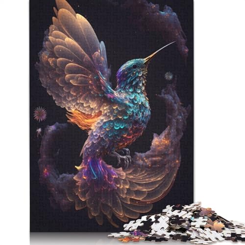 Infinite Humming Bird Puzzle 1000-teilige Schwer Puzzle Spielzeug Lernspiel Impossible Herausforderungsspielzeug Für Erwachsene Und Kinder in Bewährter 300pcs (40x28cm) von QBIREX