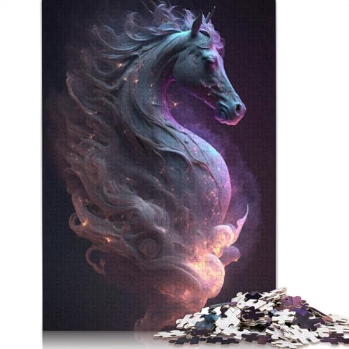 Infinite Unicorn Puzzles 1000 Teile Schwer Puzzle Spielzeug Lernspiel Impossible Herausforderungsspielzeug Für Erwachsene Kinder 1000pcs (75x50cm) von QBIREX