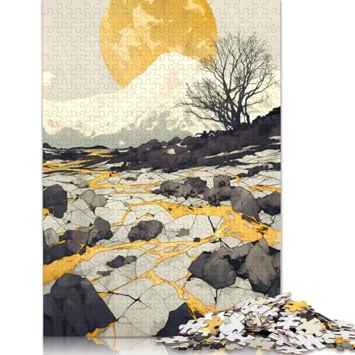 Japan Golden Landscape Puzzles für Erwachsene, 520 Teile, Holzpuzzles für Teenager, Geschenke, Lernspiel für Erwachsene und Teenager, 520 Stück (52 x 38 cm) von QBIREX
