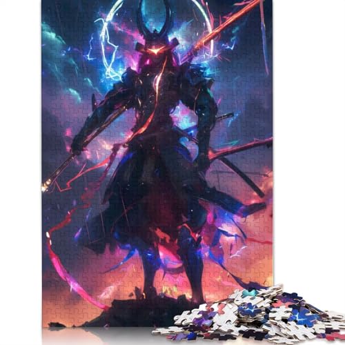 Japanisches Samurai-Universum-Puzzle für Erwachsene, Entspannungs-Herausforderungsspielzeug, Erwachsenenpuzzles für Frauen, für Kinder ab 12 Jahren, 1000 Teile (75 x 50 cm) von QBIREX