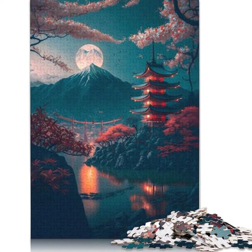 Japanisches Schönheits-Puzzle für Erwachsene, kreative Spiele, Puzzle-Geschenk für Jungen oder Mädchen, 520 Teile (52 x 38 cm) von QBIREX