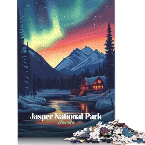 Jasper-Nationalpark-Puzzle, Lernspiele, Familienaktivitäten, Premium-Karton-Puzzle für Frauen und Männer, 1000 Teile (75 x 50 cm) von QBIREX