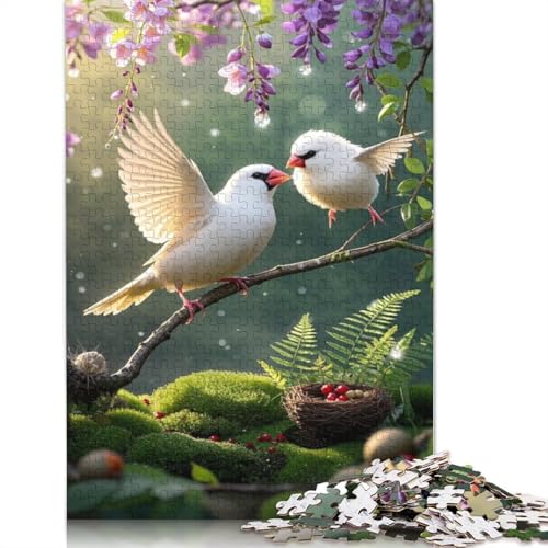 Java Sparrow Puzzle 1000 Teile Schwer Puzzle Spielzeug Lernspiel Impossible Herausforderungsspielzeug Für Erwachsene Kinder 1000pcs (38x26cm) von QBIREX