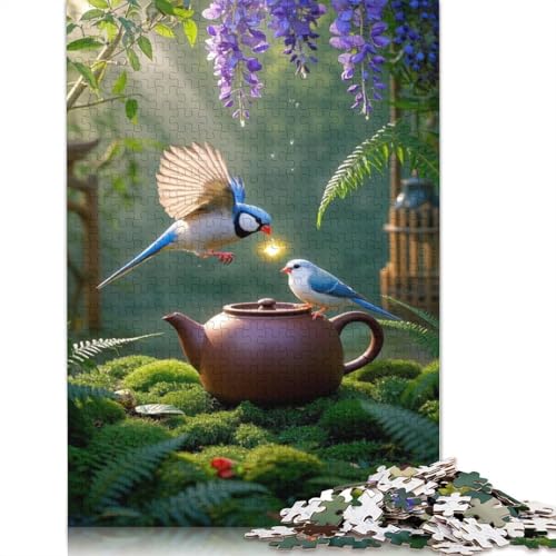 Java Sparrow Puzzle 1000-teilige Schwer Puzzle Spielzeug Lernspiel Impossible Herausforderungsspielzeug Für Erwachsene Kinder 1000pcs (75x50cm) von QBIREX