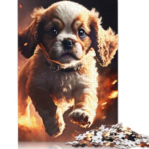 Jump Dog Puzzle Premium, 100% recycelte Pappe, 100% recycelter Karton, Puzzle für Kinder und Erwachsene ab 12 Jahren, 1000 Teile (26 x 38 cm) von QBIREX