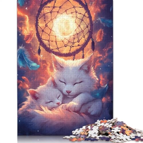 Kätzchen-Puzzle, kreative Spiele, 100% recycelter Karton, Puzzle für Erwachsene, 1000 Teile (38 x 26 cm) von QBIREX