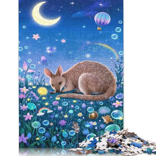 Kangaroo Puzzle 1000-teilige Schwer Puzzle Spielzeug Lernspiel Impossible Herausforderungsspielzeug Für Erwachsene Und Kinder Ab 12 Jahren 1000pcs (75x50cm) von QBIREX