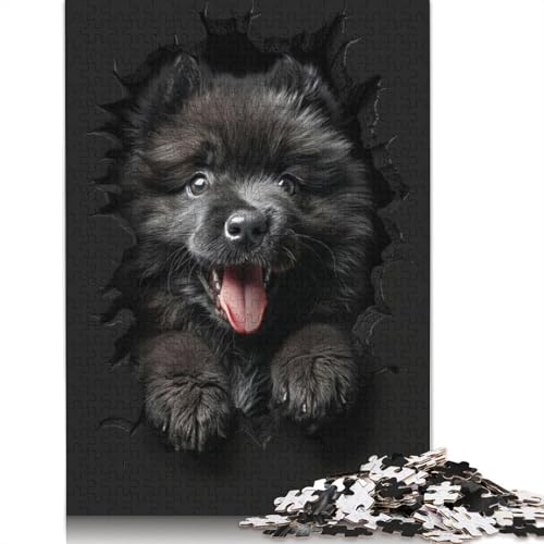 Keeshond Puzzle 520 Teile Schwer Puzzle Spielzeug Lernspiel Impossible Herausforderungsspielzeug Für Erwachsene Und Kinder Ab 14 Jahren 520pcs (52x38cm) von QBIREX