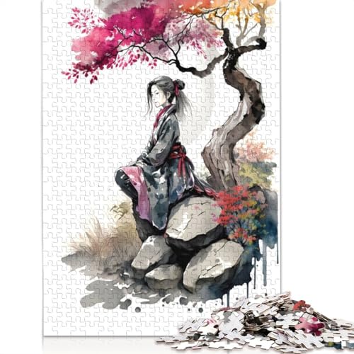 Kirschblüten-Puzzle 18 für Erwachsene, kreative Spiele, Puzzle-Geschenk für Jungen oder Mädchen, 1500 Teile (85 x 57 cm) von QBIREX