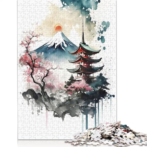 Kirschblüten-Puzzle 29, 520 Teile, herausfordernde und knifflige Puzzles für Erwachsene und Teenager, 520 Teile (52 x 38 cm) von QBIREX