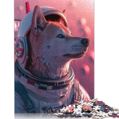 Kishu Ken Astronaut Puzzles 1000 Teile Schwer Puzzle Spielzeug Lernspiel Impossible Herausforderung Spielzeug Für Erwachsene Kinder 1000pcs (75x50cm) von QBIREX