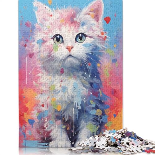 Kitty No9 Puzzle zum Stressabbau, 100% recycelter Karton, Puzzle für Erwachsene und Kinder, einzigartiges Geschenk, 1000 Teile (75 x 50 cm) von QBIREX