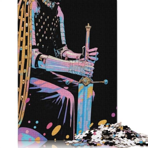 Knight Puzzle 1000 Teile Schwer Puzzle Spielzeug Lernspiel Impossible Herausforderungsspielzeug Für Erwachsene Und Kinder in Bewährter 1000pcs (75x50cm) von QBIREX