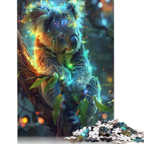 Koala Bear Puzzle 1000-teilige Schwer Puzzle Spielzeug Lernspiel Impossible Herausforderungsspielzeug Für Erwachsene Kinder 1500pcs (85x57cm) von QBIREX