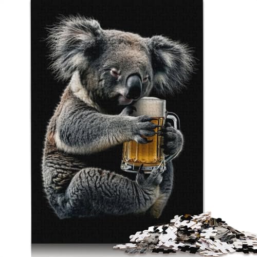 Koala Beer Puzzle 1500 Teile Schwer Puzzle Spielzeug Lernspiel Impossible Herausforderungsspielzeug Für Erwachsene Kinder 1500pcs (85x57cm) von QBIREX