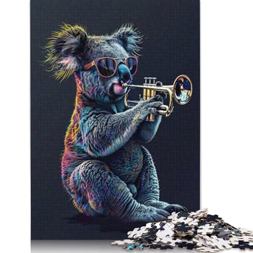 Koala Trumpet Puzzle 520 Teile Schwer Puzzle Spielzeug Lernspiel Impossible Herausforderungsspielzeug Für Erwachsene Und Kinder Ab 14 Jahren 520pcs (52x38cm) von QBIREX