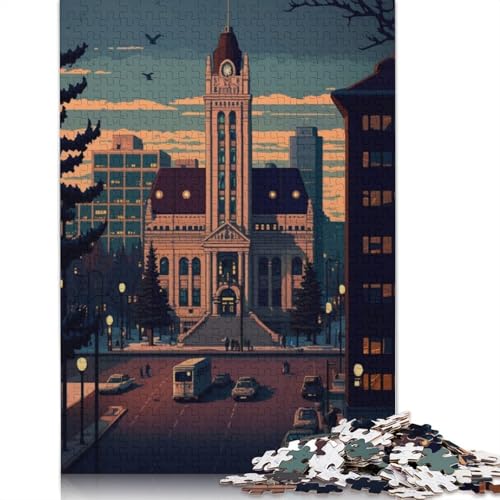 Kokkola Pixel Art Puzzle-Spielzeug, Lernspiel, Premium-Puzzle aus Karton für Erwachsene und Kinder, 1000 Teile (75 x 50 cm) von QBIREX