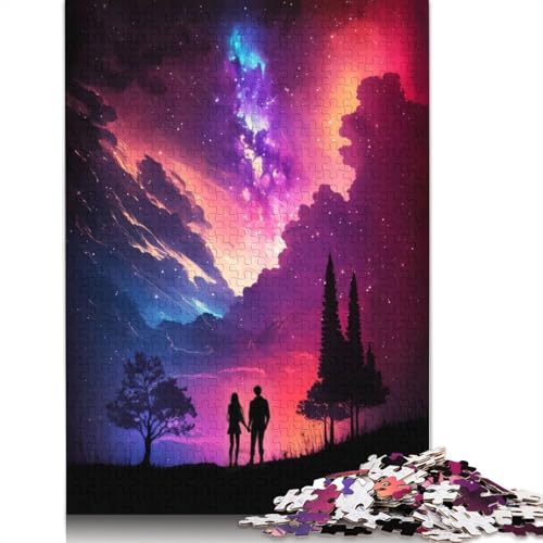 Kosmische Flitterwochen, 1000-teiliges Puzzle für Erwachsene | | Familienspaß-Puzzles für Erwachsene, Geschenke, Denkspiele (75 x 50 cm) von QBIREX