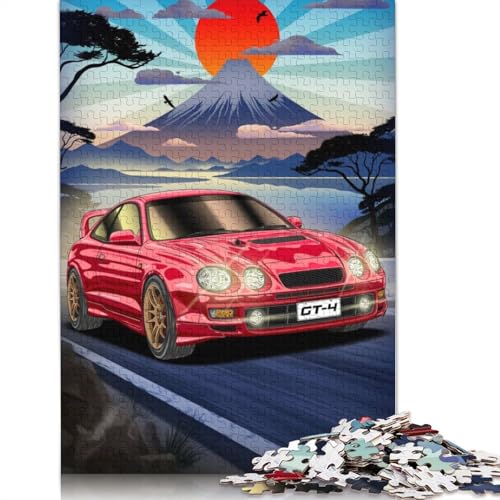 Kunst-Sportwagen-Puzzle, 100% recycelter Karton, 100% recycelter Karton, Puzzle für Jungen oder Mädchen, Geschenk, 1000 Teile (38 x 26 cm) von QBIREX