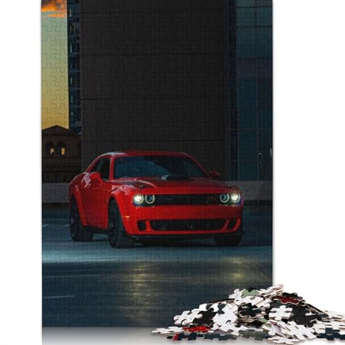 Kunst-Sportwagen-Puzzle, 100% recycelter Karton, 100% recycelter Karton, Puzzle für Jungen oder Mädchen, Geschenk, 1000 Teile (75 x 50 cm) von QBIREX