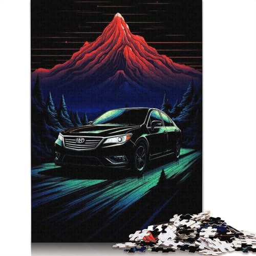 Kunst-Sportwagen-Puzzle, DIY-Spiel, rechteckiges Papierpuzzle für Jungen oder Mädchen, Geburtstagsgeschenk, 1000 Teile (38 x 26 cm) von QBIREX