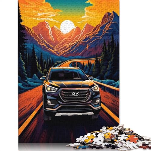 Kunst-Sportwagen-Puzzle, DIY-Spiel, rechteckiges Papierpuzzle für Jungen oder Mädchen, Geburtstagsgeschenk, 1000 Teile (38 x 26 cm) von QBIREX