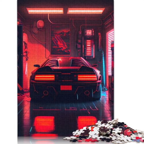 Kunst-Sportwagen-Puzzle, DIY-Spiel, rechteckiges Papierpuzzle für Jungen oder Mädchen, Geburtstagsgeschenk, 1000 Teile (75 x 50 cm) von QBIREX