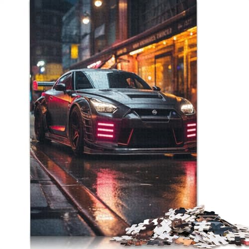 Kunst-Sportwagen-Puzzle, DIY-Spiel, rechteckiges Papierpuzzle für Jungen oder Mädchen, Geburtstagsgeschenk, 1000 Teile (75 x 50 cm) von QBIREX