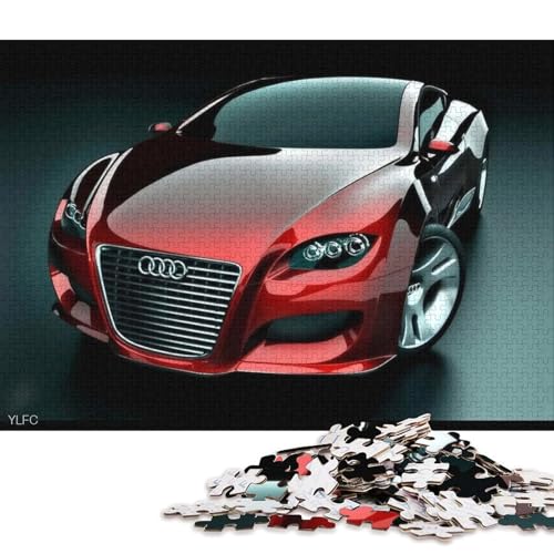 Kunst-Sportwagen-Puzzle, Familienspaß, rechteckiges Papierpuzzle für Jungen oder Mädchen, Kindertagsgeschenke, 70 x 50 cm, 1000 Teile von QBIREX