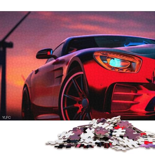 Kunst-Sportwagen-Puzzle, Familienspaß, rechteckiges Papierpuzzle für Jungen oder Mädchen, Kindertagsgeschenke, 70 x 50 cm, 1000 Teile Kunst-Sportwagen-Puzzle, Familienspaß, rechteckiges Papierpuzzle für Jungen oder Mädchen, Kindertagsgeschenke, 70 x 50 cm, 1000 Teile von QBIREX