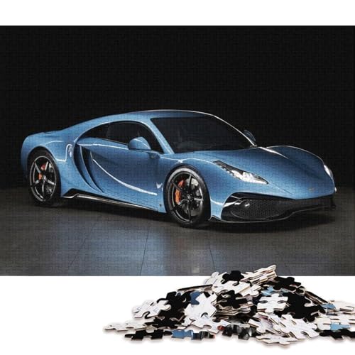 Kunst-Sportwagen-Puzzle, Familienspaß, rechteckiges Papierpuzzle für Jungen oder Mädchen, Kindertagsgeschenke, 70 x 50 cm, 1000 Teile von QBIREX