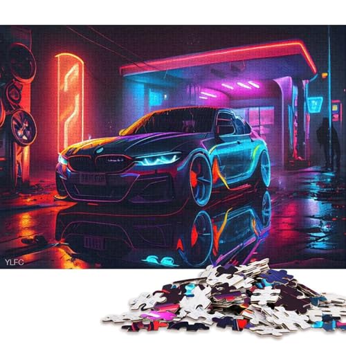 Kunst-Sportwagen-Puzzle, Familienspaß, rechteckiges Papierpuzzle für Jungen oder Mädchen, Kindertagsgeschenke, 70 x 50 cm, 1000 Teile von QBIREX
