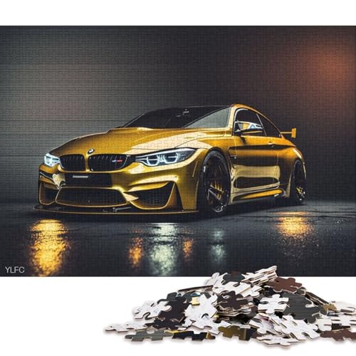 Kunst-Sportwagen-Puzzle, Lernspiele, Familienaktivitäten, Premium-Karton-Puzzle für Frauen und Männer, 38 x 26 cm, 1000 Teile von QBIREX