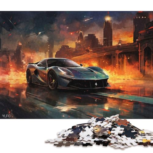 Kunst-Sportwagen-Puzzle, Lernspiele, Familienaktivitäten, Premium-Karton-Puzzle für Frauen und Männer, 70 x 50 cm, 1000 Teile Kunst-Sportwagen-Puzzle, Lernspiele, Familienaktivitäten, Premium-Karton-Puzzle für Frauen und Männer, 70 x 50 cm, 1000 Teile von QBIREX