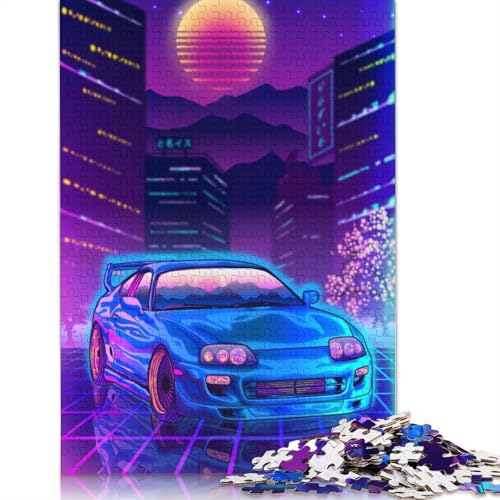 Kunst-Sportwagen-Puzzle, Lernspiele, Familienaktivitäten, Premium-Karton-Puzzle für Frauen und Männer, Geschenk, 1000 Teile (75 x 50 cm) von QBIREX