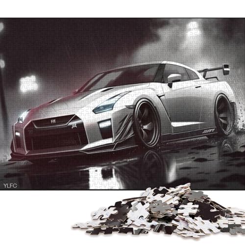 Kunst-Sportwagen-Puzzle, einzigartige Heimdekoration, 100% recycelter Karton, Puzzle für Erwachsene und Kinder, Tagesgeschenke, 38 x 26 cm, 1000 Teile Kunst-Sportwagen-Puzzle, einzigartige Heimdekoration, 100% recycelter Karton, Puzzle für Erwachsene und Kinder, Tagesgeschenke, 38 x 26 cm, 1000 Teile von QBIREX