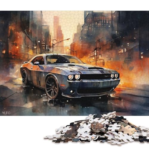 Kunst-Sportwagen-Puzzle, einzigartige Heimdekoration, 100% recycelter Karton, Puzzle für Erwachsene und Kinder, Tagesgeschenke, 70 x 50 cm, 1000 Teile Kunst-Sportwagen-Puzzle, einzigartige Heimdekoration, 100% recycelter Karton, Puzzle für Erwachsene und Kinder, Tagesgeschenke, 70 x 50 cm, 1000 Teile von QBIREX