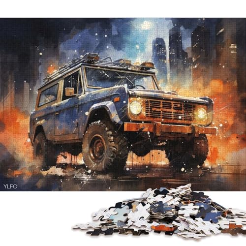 Kunst-Sportwagen-Puzzle, einzigartige Heimdekoration, 100% recycelter Karton, Puzzle für Jungen oder Mädchen, 70 x 50 cm/1000 Teile Kunst-Sportwagen-Puzzle, einzigartige Heimdekoration, 100% recycelter Karton, Puzzle für Jungen oder Mädchen, 70 x 50 cm/1000 Teile von QBIREX