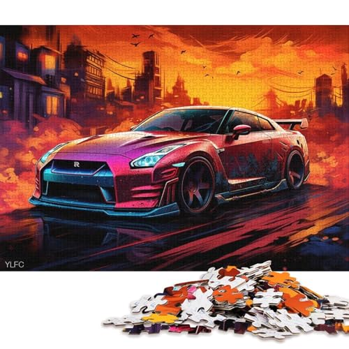 Kunst-Sportwagen-Puzzle, einzigartige Heimdekoration, Premium-Karton-Puzzle für Erwachsene und Teenager, einzigartiges Geschenk, 70 x 50 cm, 1000 Teile Kunst-Sportwagen-Puzzle, einzigartige Heimdekoration, Premium-Karton-Puzzle für Erwachsene und Teenager, einzigartiges Geschenk, 70 x 50 cm, 1000 Teile von QBIREX