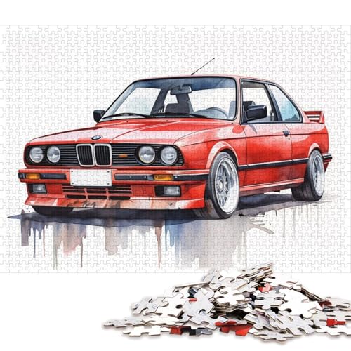 Kunst-Sportwagen-Puzzle, freundliche Materialien, 100% recycelter Karton, Puzzle für Frauen und Männer, einzigartiges Geschenk, 70 x 50 cm/1000 Teile Kunst-Sportwagen-Puzzle, freundliche Materialien, 100% recycelter Karton, Puzzle für Frauen und Männer, einzigartiges Geschenk, 70 x 50 cm/1000 Teile von QBIREX