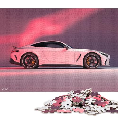 Kunst-Sportwagen-Puzzle, herausfordernd und knifflig, 100 Prozent recycelter Karton, Puzzle für Erwachsene und Teenager, Geburtstagsgeschenk, 38 x 26 cm, 1000 Teile Kunst-Sportwagen-Puzzle, herausfordernd und knifflig, 100 Prozent recycelter Karton, Puzzle für Erwachsene und Teenager, Geburtstagsgeschenk, 38 x 26 cm, 1000 Teile von QBIREX