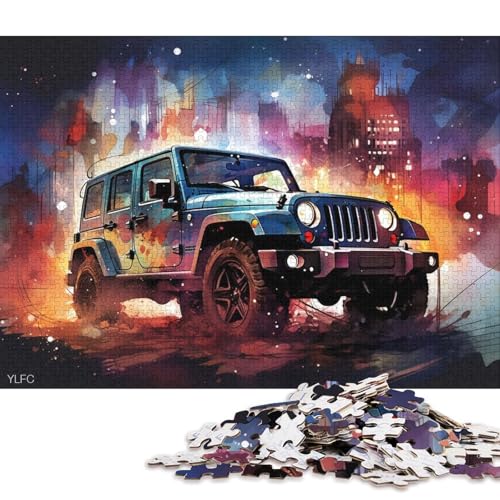 Kunst-Sportwagen-Puzzle, herausfordernd und knifflig, 100 Prozent recycelter Karton, Puzzle für Erwachsene und Teenager, Geburtstagsgeschenk, 38 x 26 cm, 1000 Teile Kunst-Sportwagen-Puzzle, herausfordernd und knifflig, 100 Prozent recycelter Karton, Puzzle für Erwachsene und Teenager, Geburtstagsgeschenk, 38 x 26 cm, 1000 Teile von QBIREX