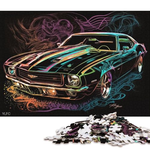 Kunst-Sportwagen-Puzzle, herausfordernd und knifflig, 100 Prozent recycelter Karton, Puzzle für Erwachsene und Teenager, Geburtstagsgeschenk, 38 x 26 cm, 1000 Teile Kunst-Sportwagen-Puzzle, herausfordernd und knifflig, 100 Prozent recycelter Karton, Puzzle für Erwachsene und Teenager, Geburtstagsgeschenk, 38 x 26 cm, 1000 Teile von QBIREX