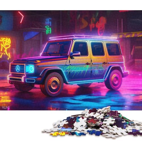 Kunst-Sportwagen-Puzzle, herausfordernd und knifflig, 100 Prozent recycelter Karton, Puzzle für Erwachsene und Teenager, Geburtstagsgeschenk, 38 x 26 cm, 1000 Teile Kunst-Sportwagen-Puzzle, herausfordernd und knifflig, 100 Prozent recycelter Karton, Puzzle für Erwachsene und Teenager, Geburtstagsgeschenk, 38 x 26 cm, 1000 Teile von QBIREX
