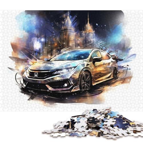 Kunst-Sportwagen-Puzzle, herausfordernd und knifflig, 100 Prozent recycelter Karton, Puzzle für Erwachsene und Teenager, Geburtstagsgeschenk, 38 x 26 cm, 1000 Teile Kunst-Sportwagen-Puzzle, herausfordernd und knifflig, 100 Prozent recycelter Karton, Puzzle für Erwachsene und Teenager, Geburtstagsgeschenk, 38 x 26 cm, 1000 Teile von QBIREX