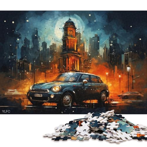 Kunst-Sportwagen-Puzzle, herausfordernd und knifflig, 100% recycelter Karton, Puzzle für Erwachsene und Kinder, 70 x 50 cm, 1000 Teile Kunst-Sportwagen-Puzzle, herausfordernd und knifflig, 100% recycelter Karton, Puzzle für Erwachsene und Kinder, 70 x 50 cm, 1000 Teile von QBIREX