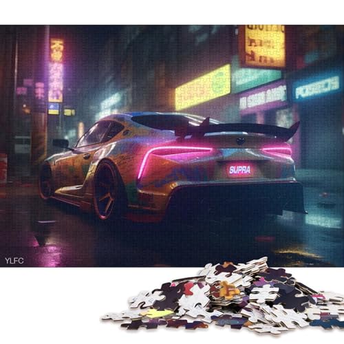 Kunst-Sportwagen-Puzzle, herausfordernd und knifflig, 100% recycelter Karton, Puzzle für Erwachsene und Kinder, 70 x 50 cm, 1000 Teile von QBIREX