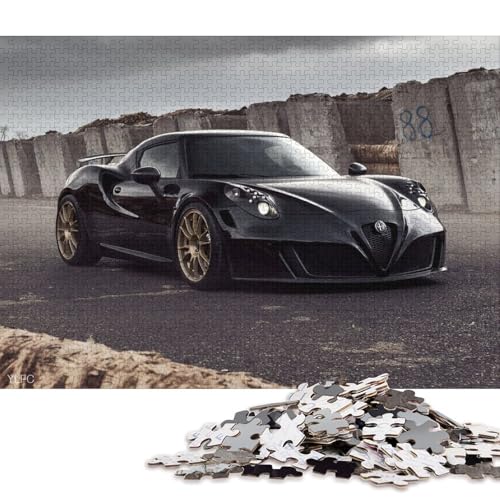 Kunst-Sportwagen-Puzzle, herausfordernd und knifflig, Premium-Karton-Puzzle für Erwachsene, Teenager, 70 x 50 cm/1000 Teile von QBIREX